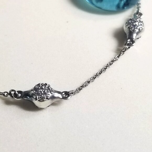 Authentic Pandora Modern Love Pods Bracelet Sterling Silver CZ Retired - Picture 4 of 7